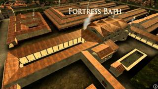 Animation of ancient Roman Fort in Caerleon Wales [upl. by Alleuqram]