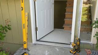 Jeld Wen Front Door Installation  Really crappy products and craftsmanship PART 1 [upl. by Finbur]