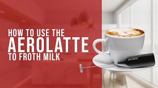 How To Use the AeroLatte To Froth Milk [upl. by Avrom]