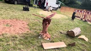 A fabulous range of wooden sculpture at Caerleon festival 2024 [upl. by Jeremy]