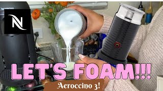 How To Foam Milk With Aeroccino 3 Make Coffee With Foam Tips amp Tricks  Easy Foamed Latte Recipe [upl. by Chlores416]