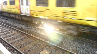 Merseyrail 507 009 making arcs at Birkdale station [upl. by Woolley191]