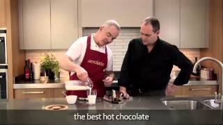 How to make a hot chocolate using an aerolatte milk frother [upl. by Lartnom]