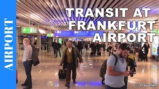 TRANSIT WALK AT FRANKFURT Airport FRA Terminal 1  Connection Flight Transfer Arriving amp Departing [upl. by Chancey904]