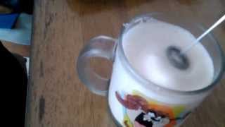 Aerolatte Review Frothing Cold Milk In Under 1 Minute [upl. by Nonahs735]